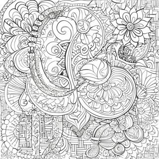 Intricate Islamic Calligraphy Coloring Page 62358-51660