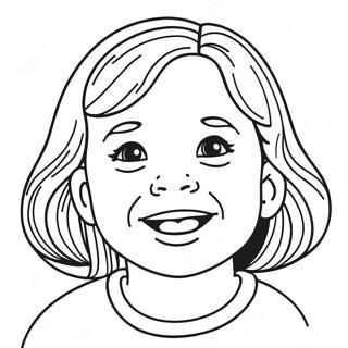 Smiling Child Face Coloring Page 62368-51663