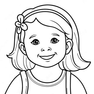 Smiling Child Face Coloring Page 62368-51664