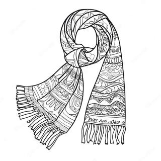 Scarf Coloring Pages