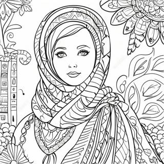 Scarf Coloring Page 62397-51682