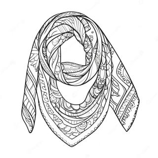 Scarf Coloring Page 62397-51683