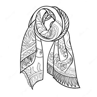 Scarf Coloring Page 62397-51684