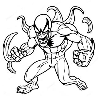 Venom Sonic In Action Coloring Page 62418-51709