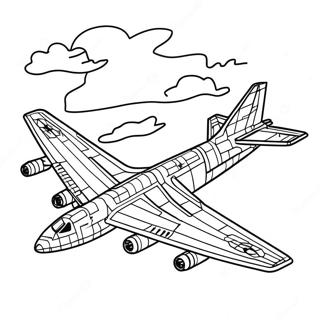 Stealthy B2 Bomber Flying Coloring Page 62428-51718