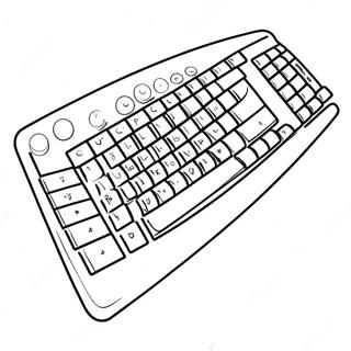 Keyboard Coloring Page 62437-51706