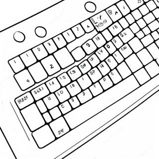 Keyboard Coloring Page 62437-51707