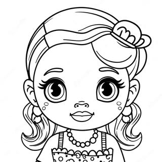 Cute Baby Bratz Fashion Coloring Page 62448-51734