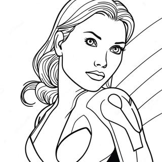 Black Widow Coloring Pages