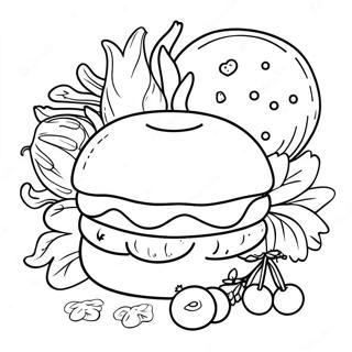 Simple Food Coloring Pages