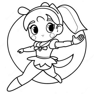 Sailor Jupiter In Battle Pose Coloring Page 62518-51790