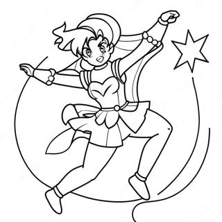 Sailor Jupiter In Battle Pose Coloring Page 62518-51791