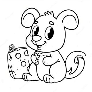 Gus Gus With Cheese Coloring Page 62528-51796