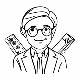 Nerdy Coloring Pages