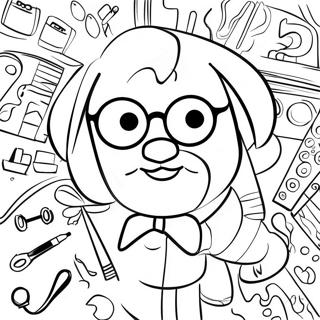 Nerdy Coloring Page 62537-51784