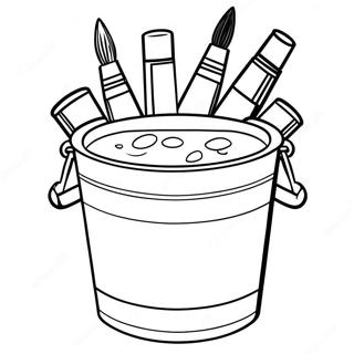 Paint Bucket Clipart Coloring Page 62547-51811