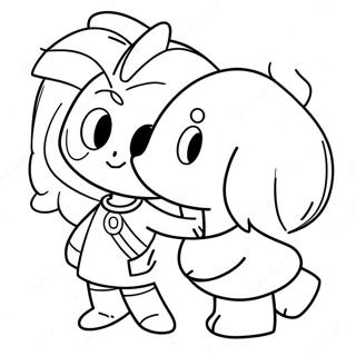 Chara And Asriel Undertale Coloring Page 6255-4998