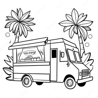 Food Truck Coloring Pages