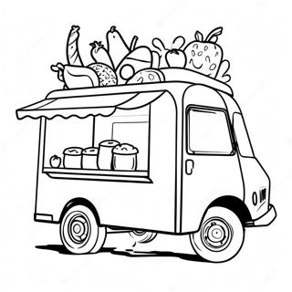 Food Truck Coloring Page 62567-51824