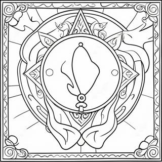 Moon Tarot Card Coloring Page 62597-51848