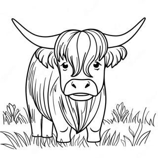 Highland Cow Coloring Page 62607-51858