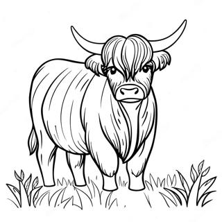 Highland Cow Coloring Page 62607-51859