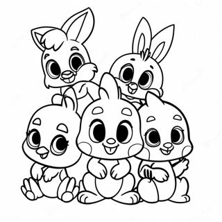 Adorable Baby Looney Tunes Characters Coloring Page 62618-51872