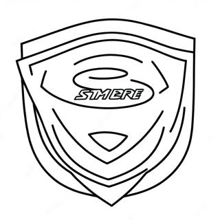 Dynamic Superhero Emblem Coloring Page 62628-51874