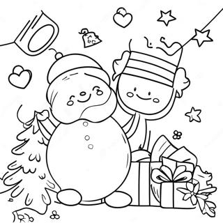 Christmas Thank You Coloring Pages