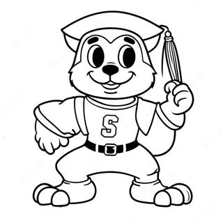 College Mascot Coloring Page 62657-51895