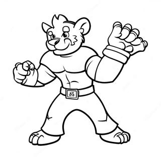 Fierce College Mascot Coloring Page 62658-51897