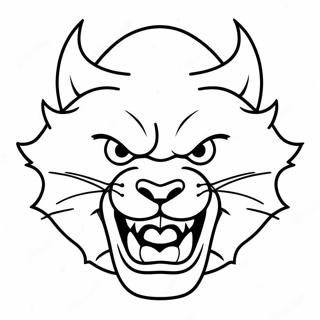 Fierce College Mascot Coloring Page 62658-51898