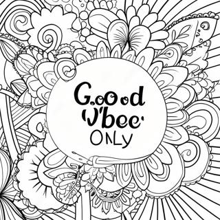 Good Vibes Only Coloring Page 62667-51904