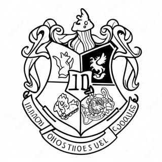 Hogwarts Crest Coloring Pages