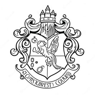 Hogwarts Crest Coloring Page 62677-51912