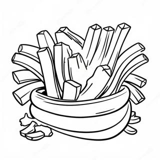 French Fries Coloring Pages