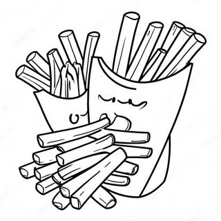 French Fries Coloring Page 62687-51922