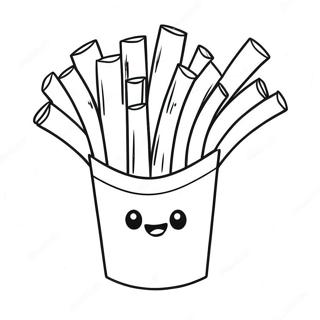 French Fries Coloring Page 62687-51923