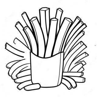 French Fries Coloring Page 62687-51924