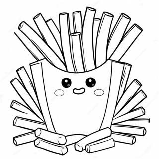 French Fries Coloring Pages