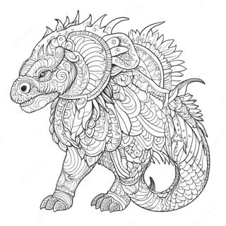 Intricate Mythomorphia Creature Coloring Page 62698-51931