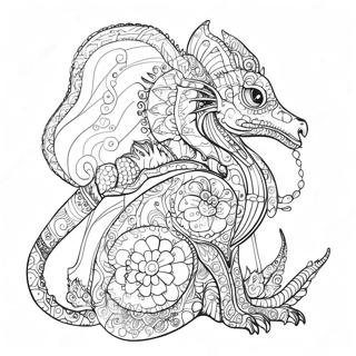 Intricate Mythomorphia Creature Coloring Page 62698-51932