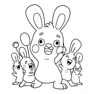 Rabbids Coloring Page 62717-51942