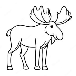 Moose Coloring Page 6274-5011