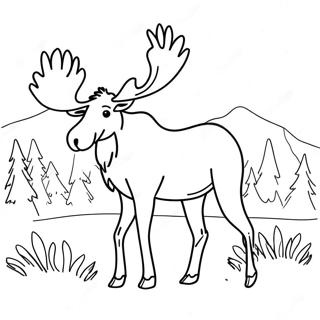 Moose Coloring Page 6274-5012