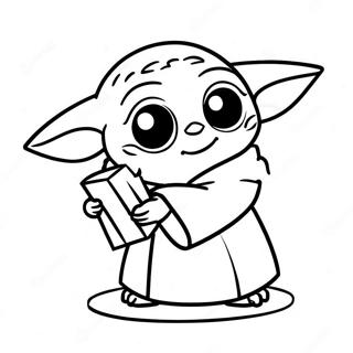 Baby Yoda Valentine Coloring Page 62778-51995