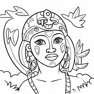 Taino Puerto Rico Coloring Page 62788-51986