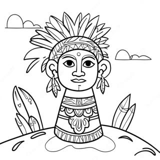 Taino Puerto Rico Coloring Page 62788-51988