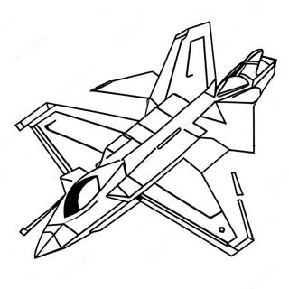 F22 Fighter Jet Coloring Pages