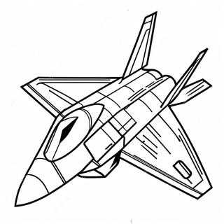 F22 Fighter Jet Coloring Page 62798-51998